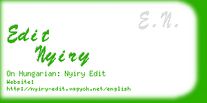 edit nyiry business card